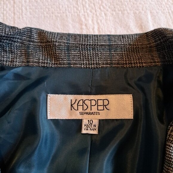 Kasper Separates women's size 10 jewel box slate multi shade gray blazer NWT - Picture 4 of 6